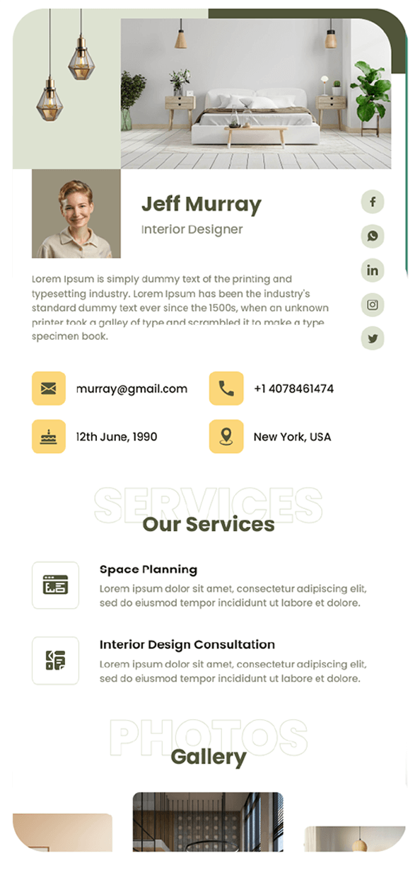 App screen